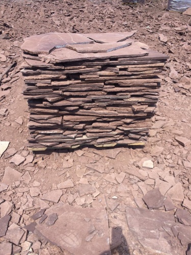 Плитняк лемезит бордовый для цоколя 1,5-2 см купить в Республике Татарстан