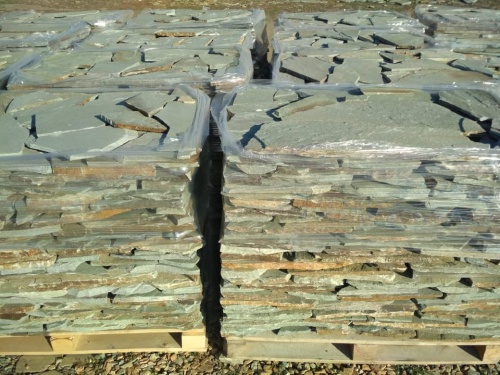 Плитняк златолит зелёный для цоколя, отмостки купить в Республике Татарстан