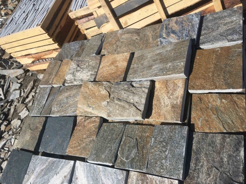 Плитка пилёная златолит Уральский для цоколя, отмостки купить в Республике Татарстан