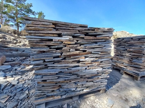 Плитняк златолит серебристый для фасада купить в Республике Татарстан