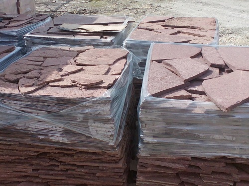 Плитняк лемезит бордовый для облицовки цоколя 20-25 мм  купить в Республике Татарстан