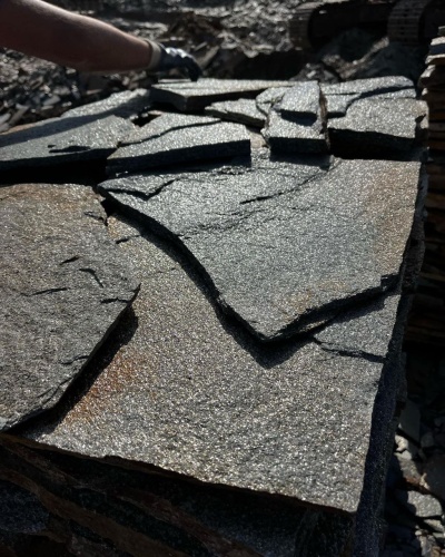 Плитняк златолит серебристый для фасада купить в Республике Татарстан