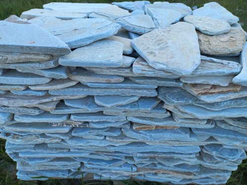 Плитняк златолит зелёный галтованный для цоколя купить в Республике Татарстан